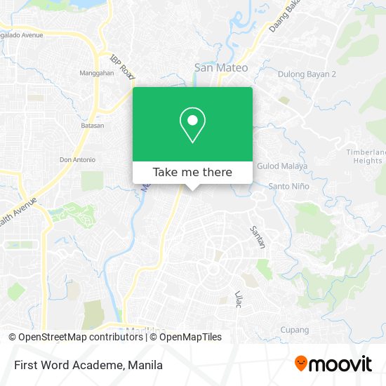 First Word Academe map