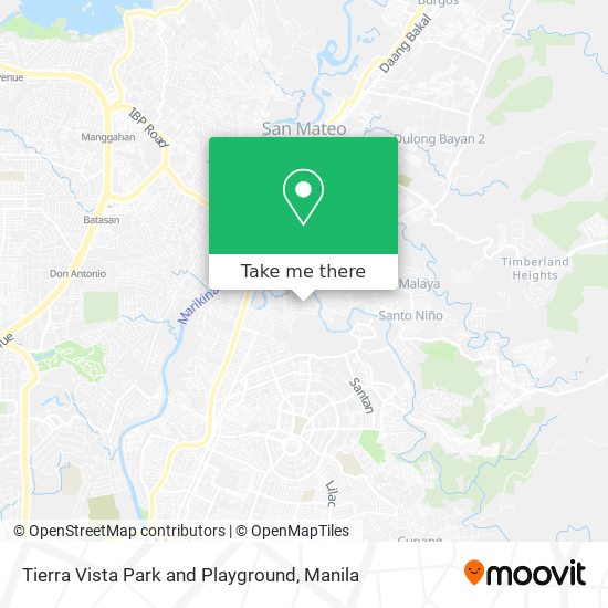 Tierra Vista Park and Playground map