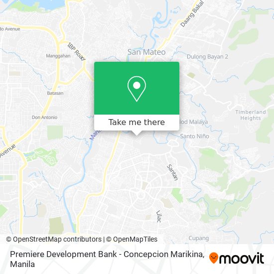 Premiere Development Bank - Concepcion Marikina map