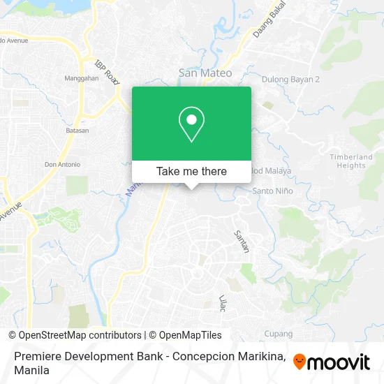 Premiere Development Bank - Concepcion Marikina map