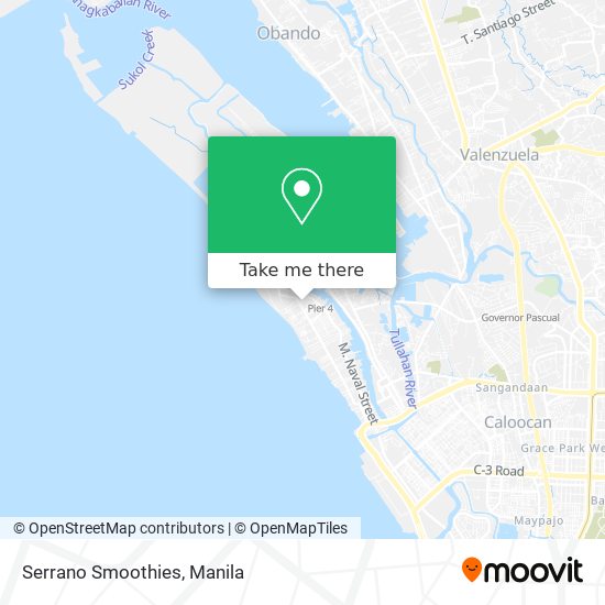 Serrano Smoothies map