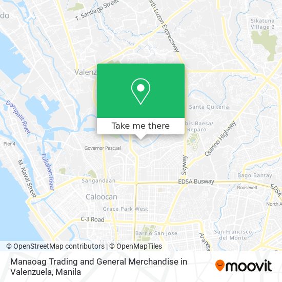 Manaoag Trading and General Merchandise in Valenzuela map