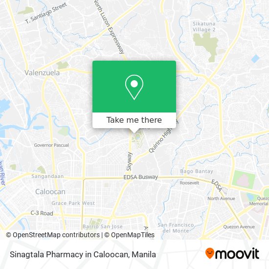 Sinagtala Pharmacy in Caloocan map