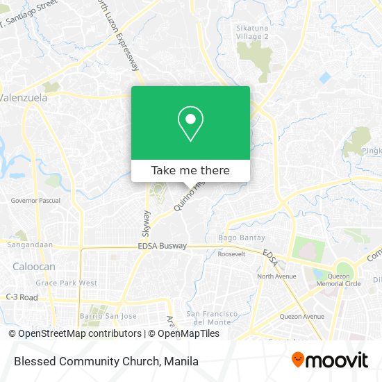 Blessed Community Church map