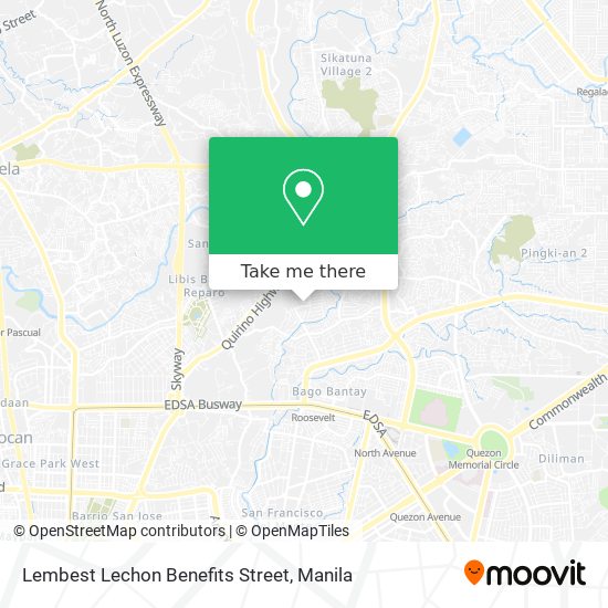 Lembest Lechon Benefits Street map