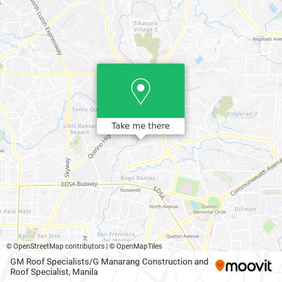 GM Roof Specialists / G Manarang Construction and Roof Specialist map