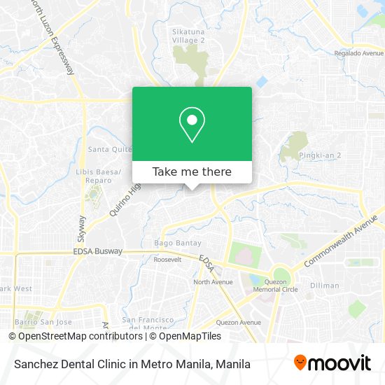Sanchez Dental Clinic in Metro Manila map
