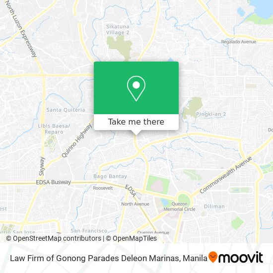 Law Firm of Gonong Parades Deleon Marinas map