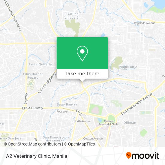 A2 Veterinary Clinic map