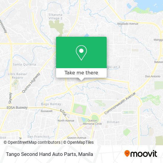 Tango Second Hand Auto Parts map