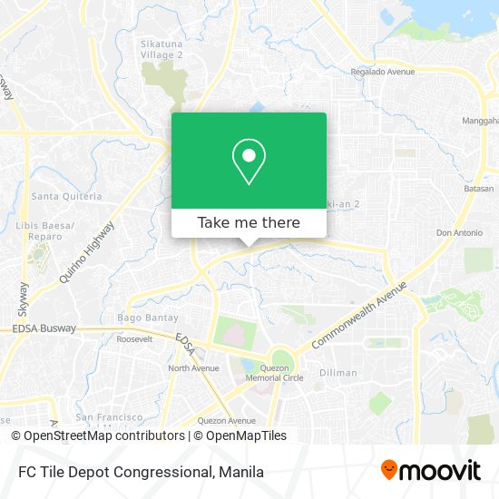 FC Tile Depot Congressional map