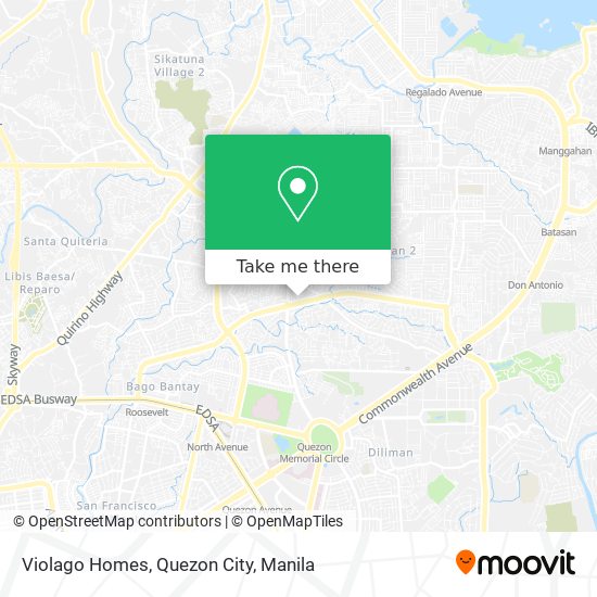 Violago Homes, Quezon City map