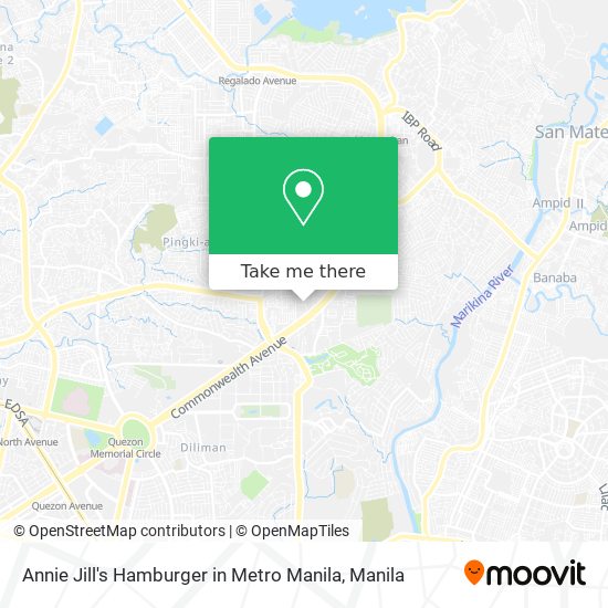 Annie Jill's Hamburger in Metro Manila map