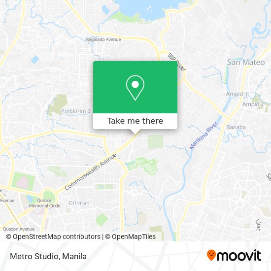 Metro Studio map