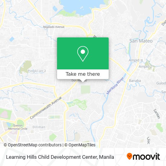 Learning Hills Child Development Center map