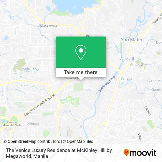 The Venice Luxury Residence at McKinley Hill by Megaworld map