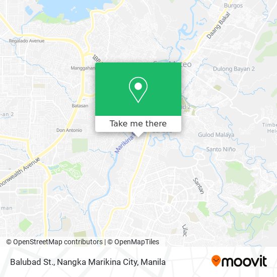 Balubad St., Nangka Marikina City map