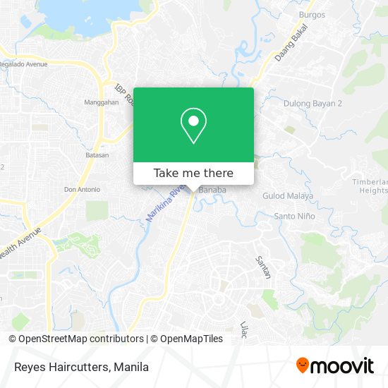 Reyes Haircutters map