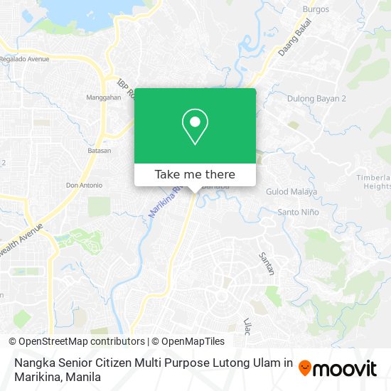 Nangka Senior Citizen Multi Purpose Lutong Ulam in Marikina map