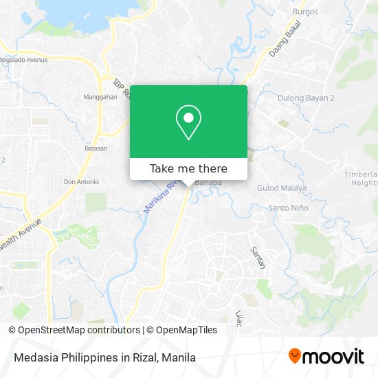 Medasia Philippines in Rizal map