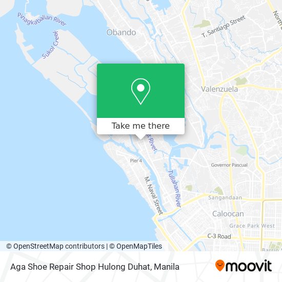 Aga Shoe Repair Shop Hulong Duhat map