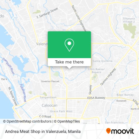 Andrea Meat Shop in Valenzuela map