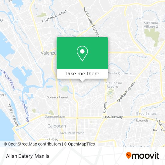 Allan Eatery map