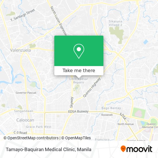 Tamayo-Baquiran Medical Clinic map