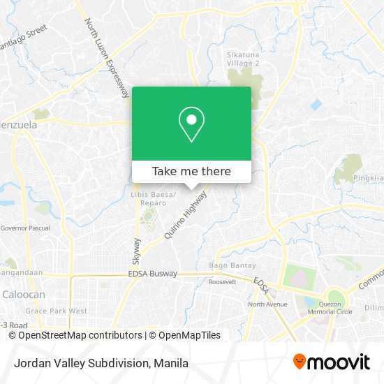 Jordan Valley Subdivision map