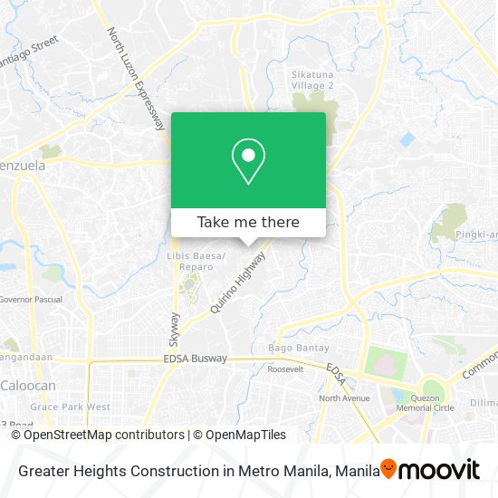 Greater Heights Construction in Metro Manila map