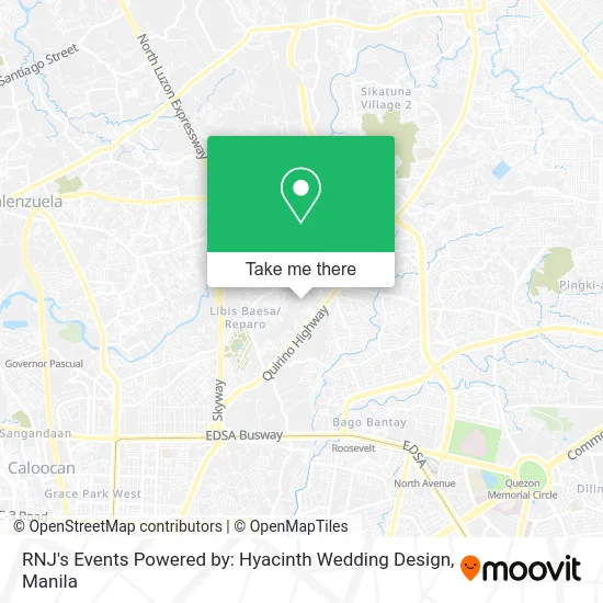 RNJ's Events Powered by: Hyacinth Wedding Design map