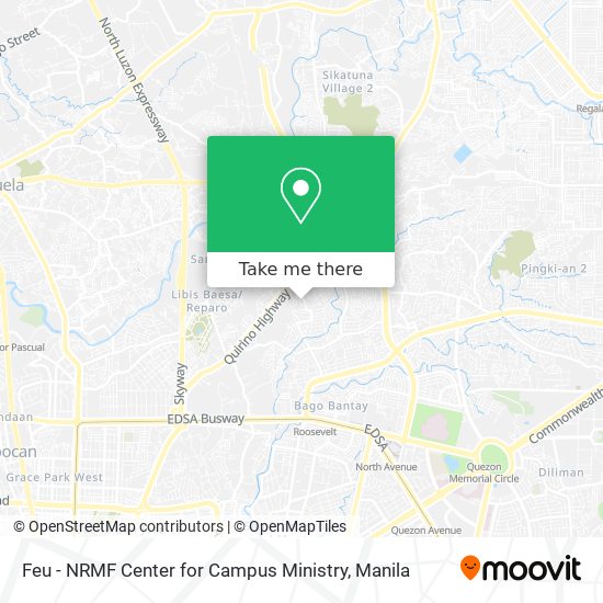 Feu - NRMF Center for Campus Ministry map