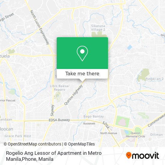 Rogelio Ang Lessor of Apartment in Metro Manila,Phone map