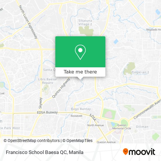 Francisco School Baesa QC map