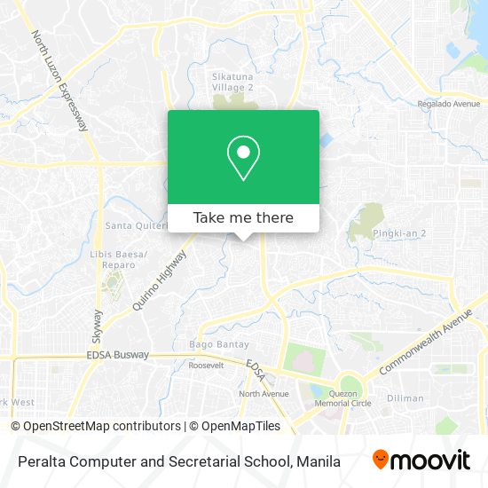 Peralta Computer and Secretarial School map
