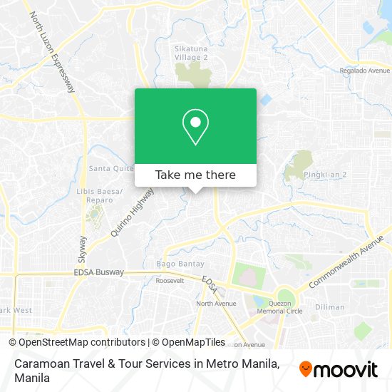 Caramoan Travel & Tour Services in Metro Manila map
