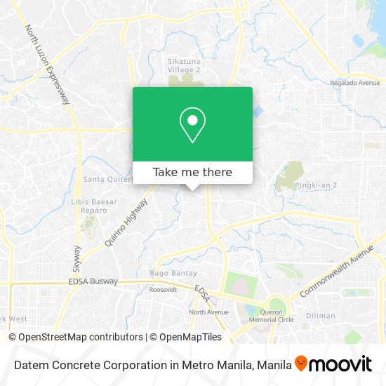 Datem Concrete Corporation in Metro Manila map