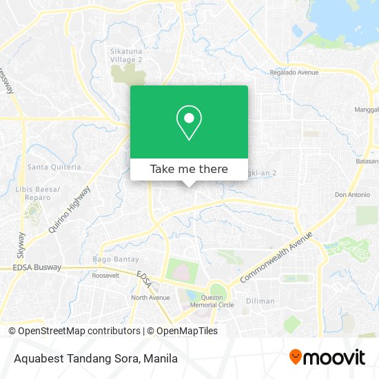 Aquabest Tandang Sora map