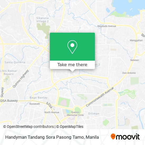 Handyman Tandang Sora Pasong Tamo map