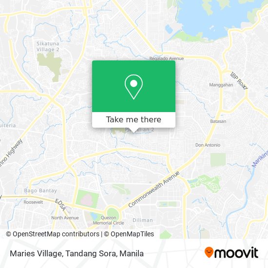 Maries Village, Tandang Sora map