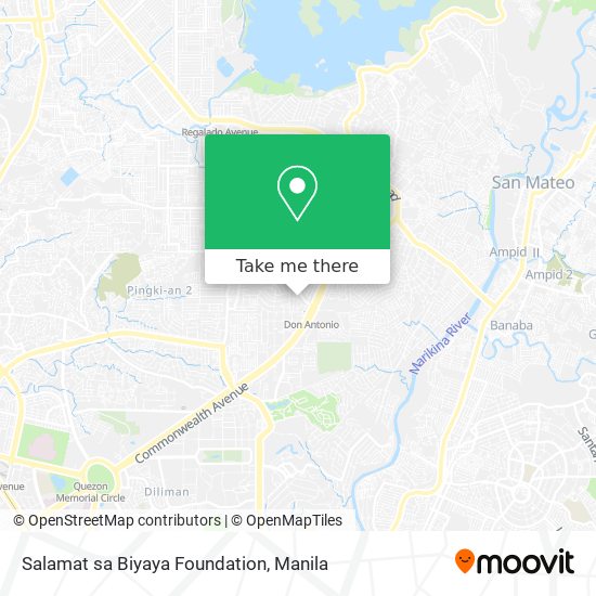 Salamat sa Biyaya Foundation map