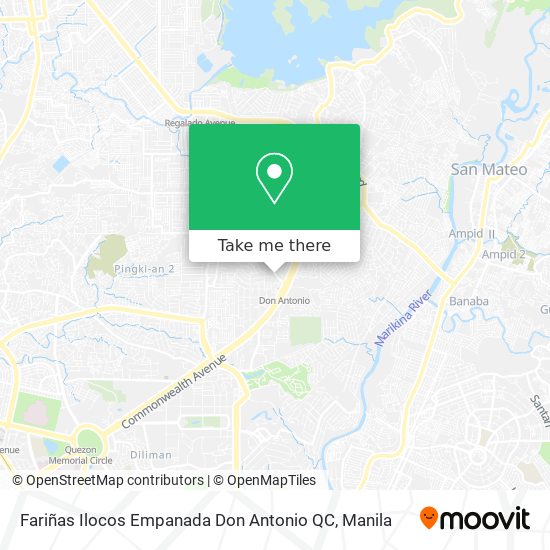 Fariñas Ilocos Empanada Don Antonio QC map