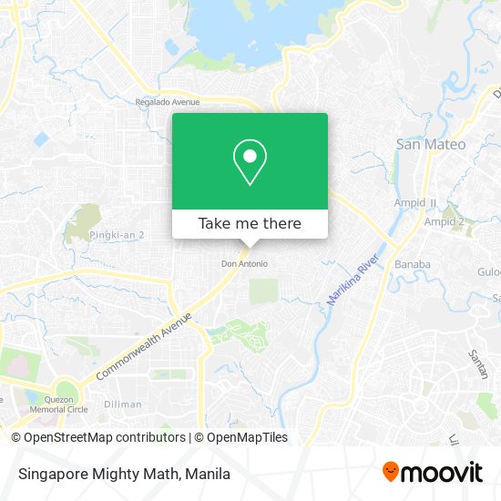 Singapore Mighty Math map