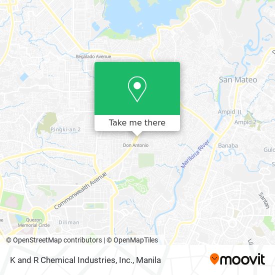 K and R Chemical Industries, Inc. map