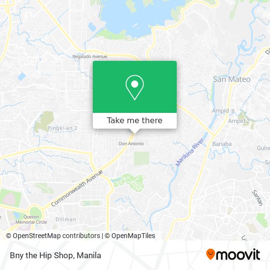 Bny the Hip Shop map