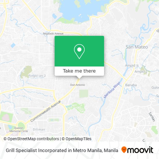 Grill Specialist Incorporated in Metro Manila map