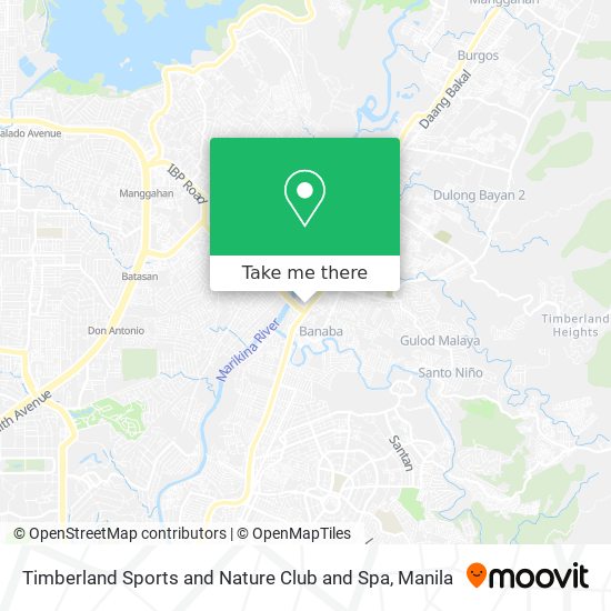 Timberland Sports and Nature Club and Spa map