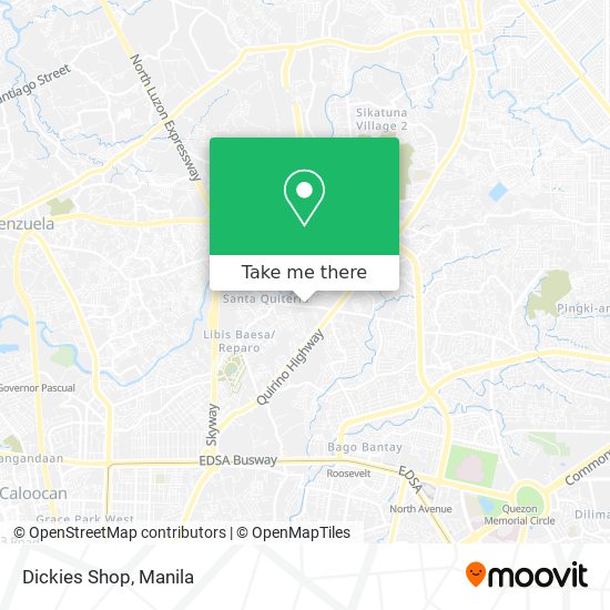 Dickies Shop map