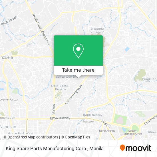 King Spare Parts Manufacturing Corp. map