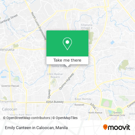 Emily Canteen in Caloocan map